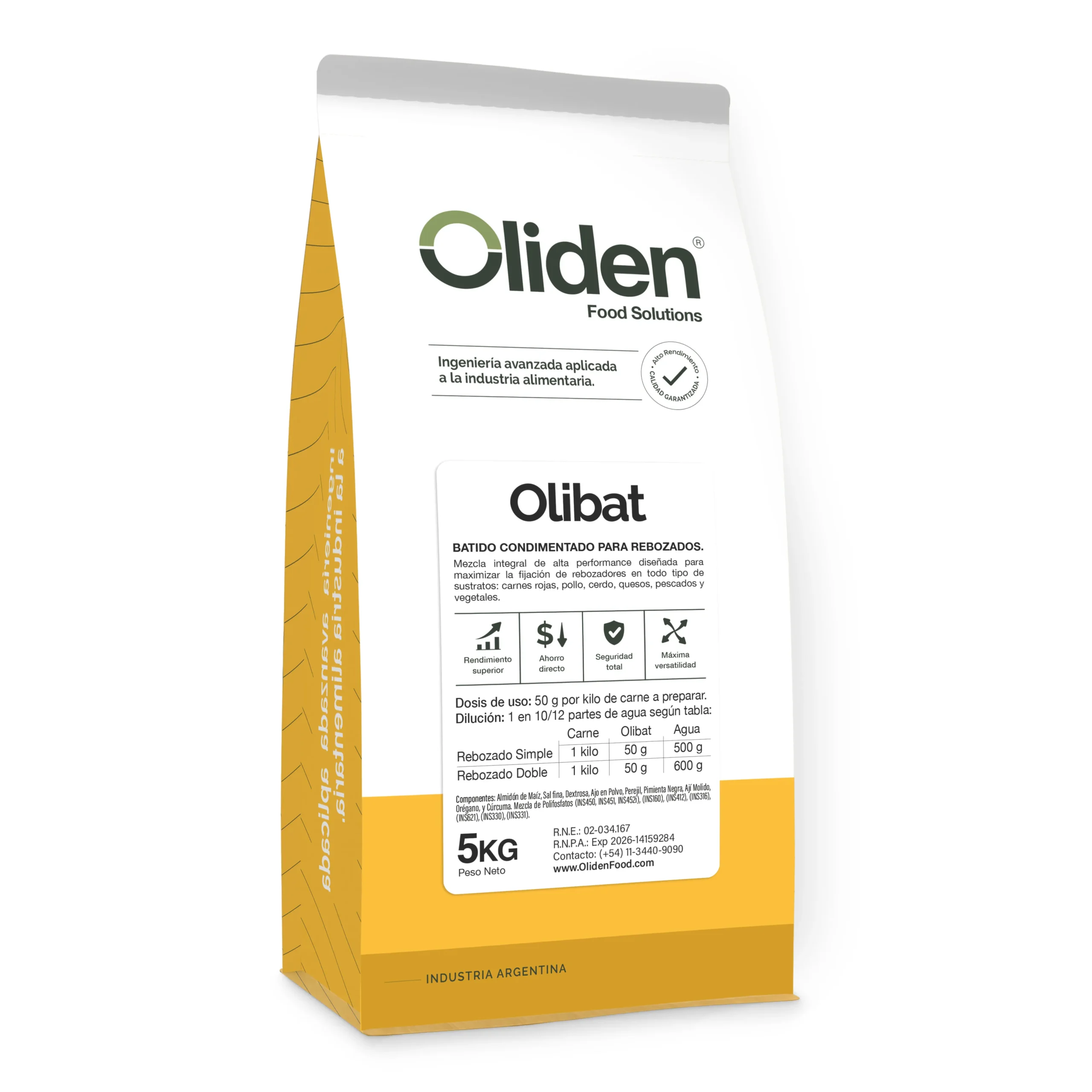 Olibat 5 kilos Oliden Food Solutions