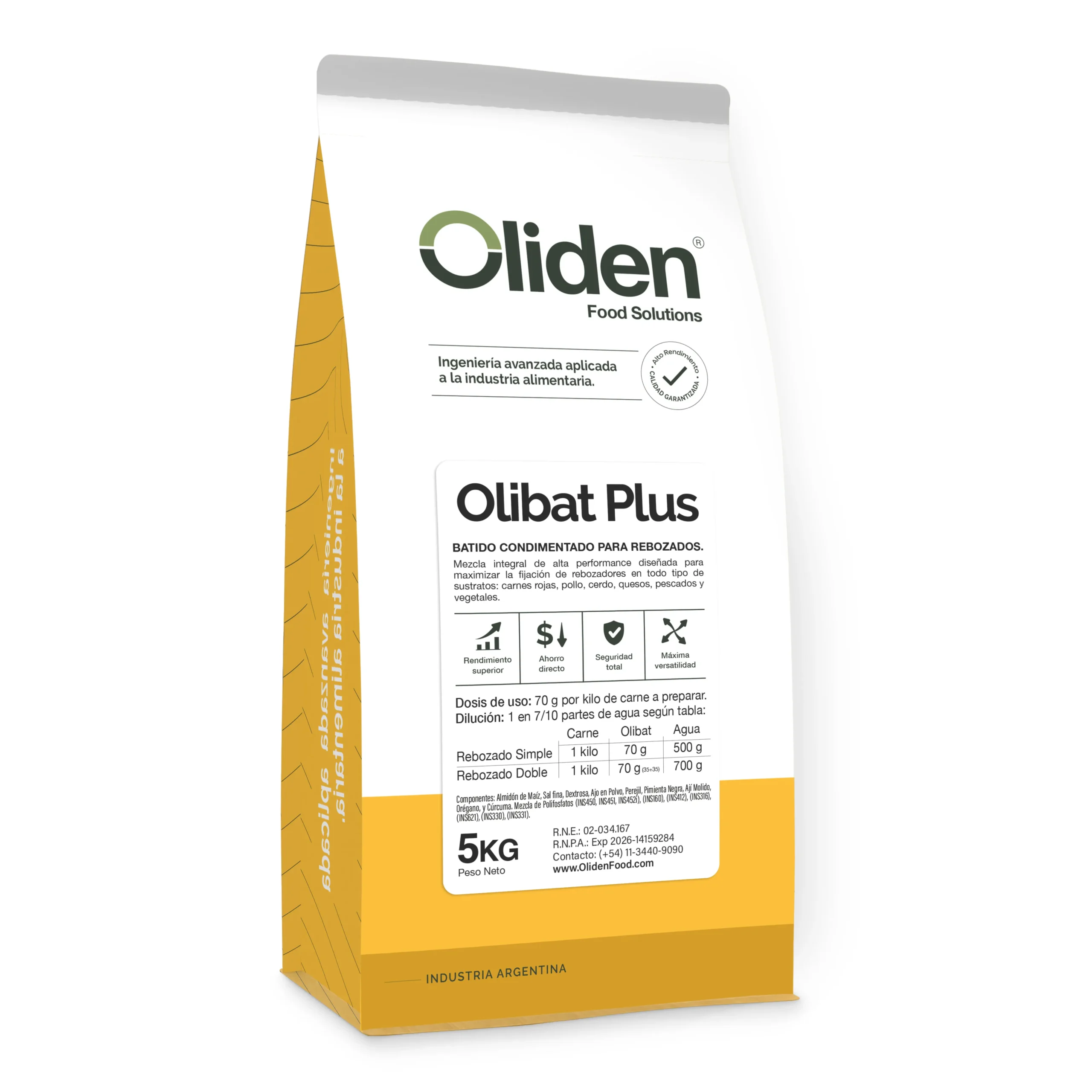 Olibat 5 kilos Oliden Food Solutions