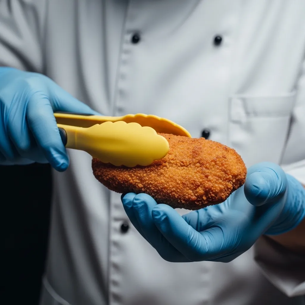 Evaluación de pan rallado industrial en milanesas