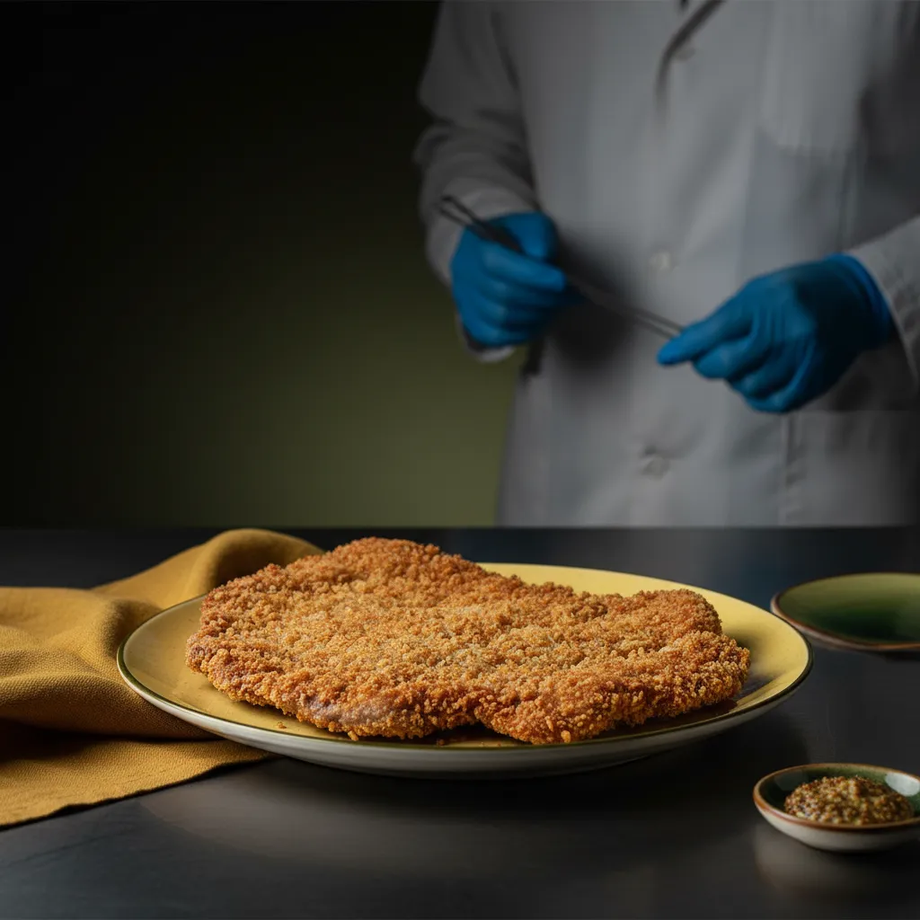 Evaluación de pan rallado industrial en milanesas
